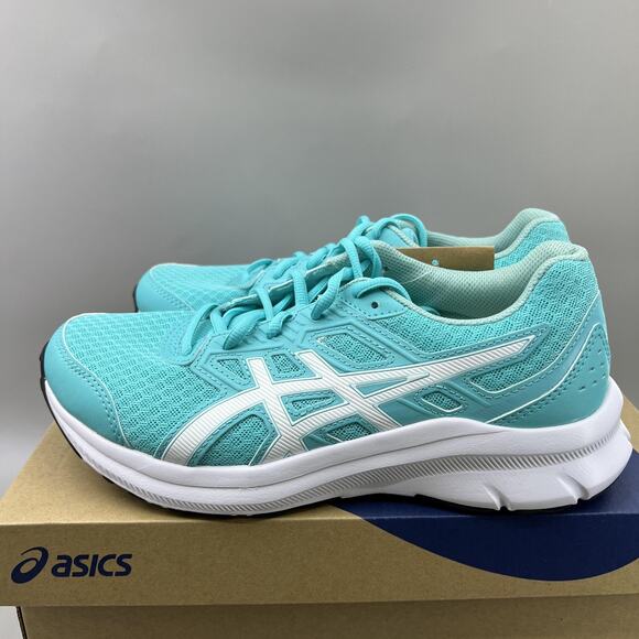 ASICS Jolt 3 GS Running Shoes Youth Size 6 Mint Green White Comfort Sneakers NEW - Picture 3 of 9